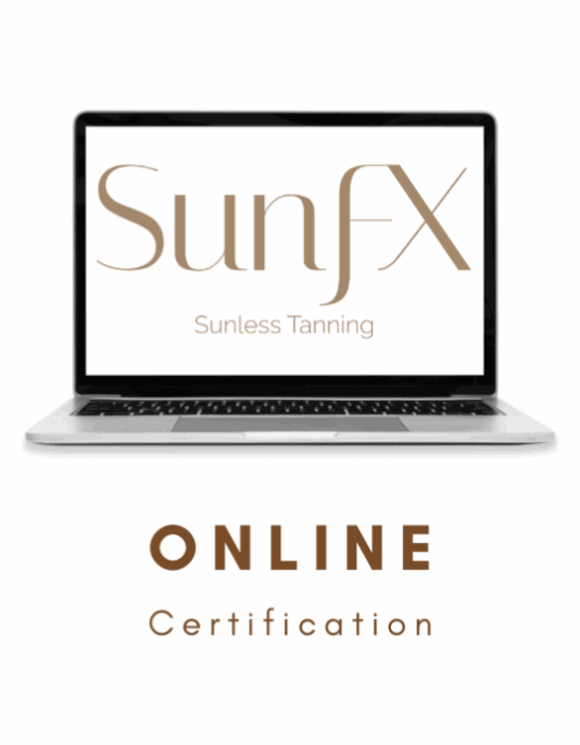 best online spray tan training and certificate. How to spray tan like a professional and learn fast. Affordable training for a side hustle or salon. Best training at a great price with Sunfx spray tanning.