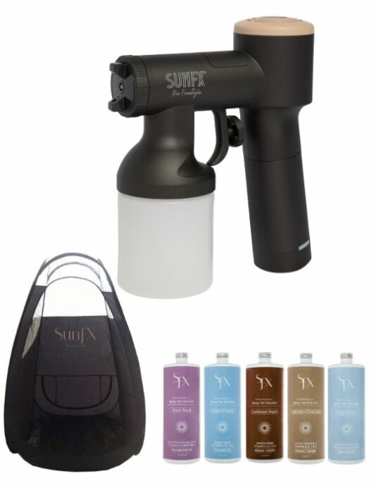 Pro Freestyle cordless tan machine and tent & solutions